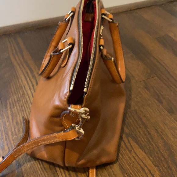 Dooney &Bourke brown leather satchel - Picture 5 of 12